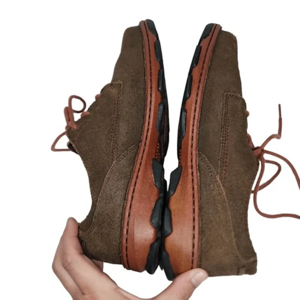 Rocky Opanka Casual Oxford Brown‎ Suede Shoes RKS0212 Mens 7.5M